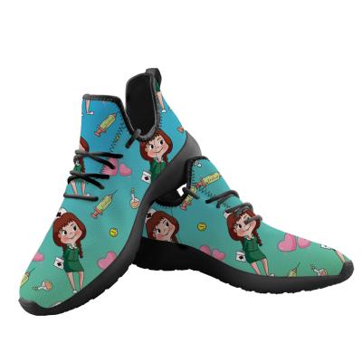 China New Women's Fitness Walking Exercising Shoes Candy Or Lot Cute Nurse Fashion Trend Comfortable And Soft Kids Sneakers for sale