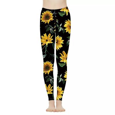 China Breathable Polynesian Custom Patterned Yoga Clothes Workout Sports Tights Support Printed Womens High Waist Yoga Pants for sale