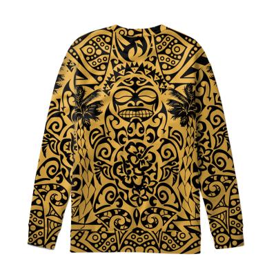 China Polynesian Tribal Sweatshirt Crewneck Polynesian Tribal Sweatshirt Girl Anti-Wrinkle Style Long Sleeves Sweaters Women Tops for sale