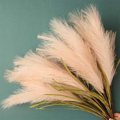 China Beautiful Colorful Pampas Decor 4Pcs Artificial Flower 30 Inch Faux Pampas Grass Boho Room Decor Artificial Pampas Grass Grass Branches for sale