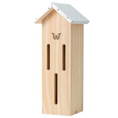 China Windproof Wooden Butterfly House For Gardens for sale