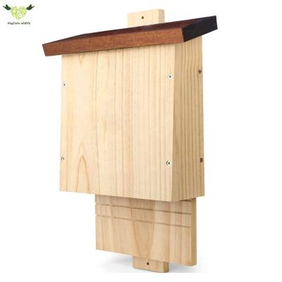 China Windproof Wooden Bat Box Roof Water Repellent Thanks To Natural Terrace Oil for sale