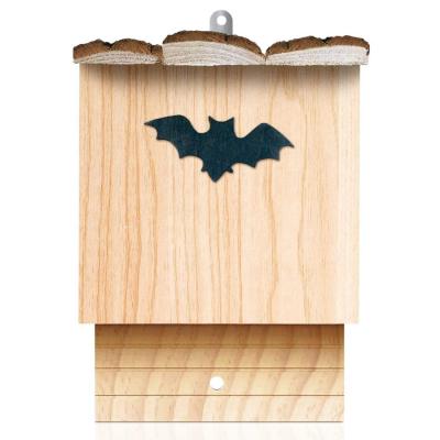 China Wooden bat windproof box with bark roof for sale