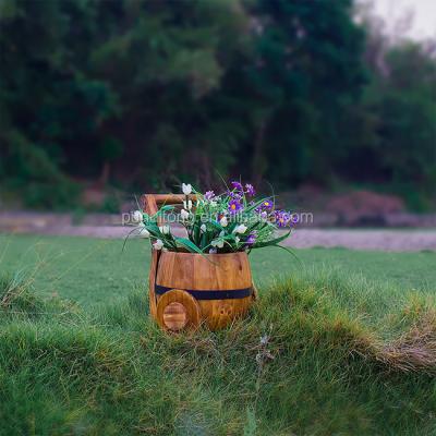 China Flower Wood Decorative Wooden Planter for sale