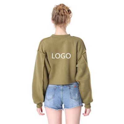 China Custom Logo Stylish Women Long Sleeve Wholesale Anti-shrink Blanket Cropped Top Sweater for sale