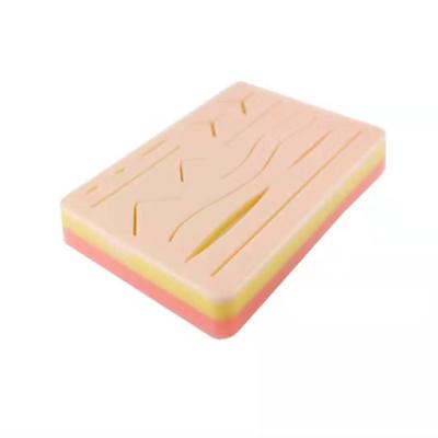 China High Durable Silicone Simulation Injury Suture Pad, Medical Training Suture Human Traumatic Skin Model Kit for sale