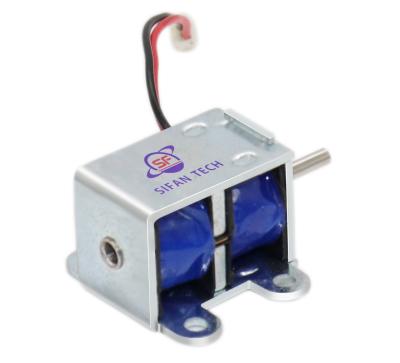 China Magnetic Components Guard Solenoid DC 5V Push Pull Solenoid For Logistics Cabinet for sale