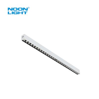 China 90° Beam Angle LED Trunking Linear Luminaires Aluminum Acrylic/Iron PS Lens Combination for sale