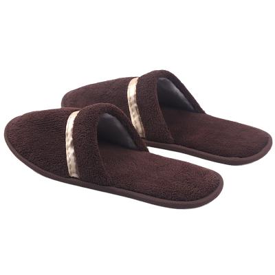 China High Quality Disposable Disposable Coral Velvet Hotel Slippers Non-slip Unique Disposable Homestay Slippers For Beauty Salons for sale