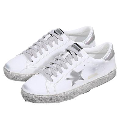 China The 2023 anti-slip dirty shoes spring Korean version of the new fashionable white shoes old retro ladies all-match casual sneakers for sale