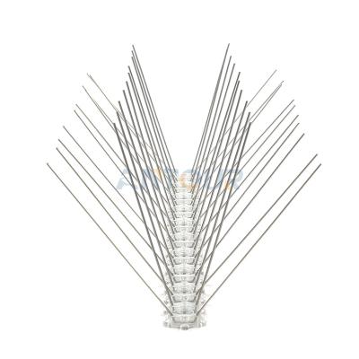 China Amazon Sustainable Hot Selling Stainless Steel Plastic Pigeon Base Control Spikes Anti Bird Spikes for sale