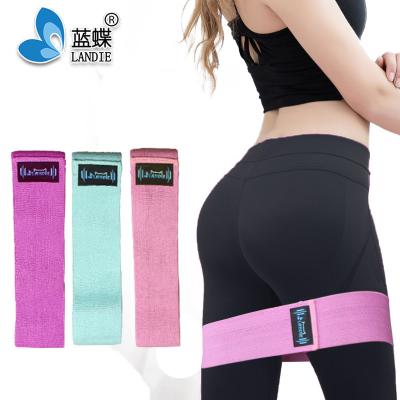 China high quality 70%polyester+30%rubber unisex resistance band, resistance bands for legs for sale