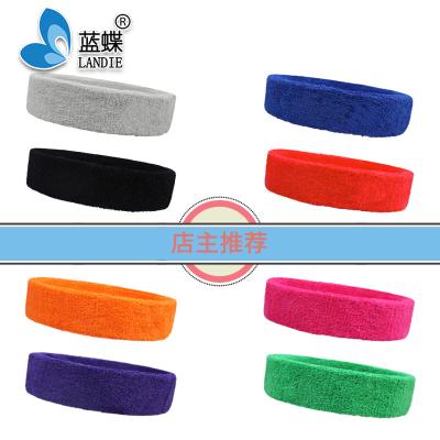 China All Adults Hot Sale Cotton Knitted Terry Custom Sport Headband for sale