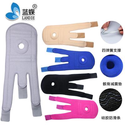 China Sleeve Elastic Compression Knee Weightlifting Knee Support Gym Equipment Running Knee Brace For Running for sale