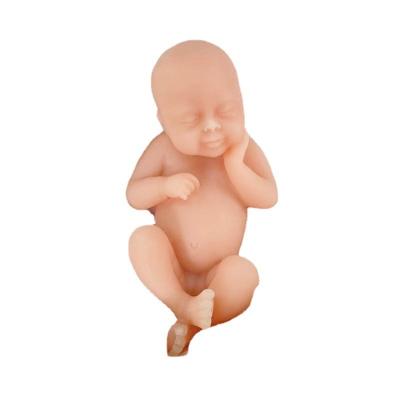 China Full Silicone Baby Dolls 3.5 Inch 9 Cm Mini Reborn Dolls Realistic Toy Kit Reborn Premature Lifelike Dolls Finger Realistic Infant Palm for sale