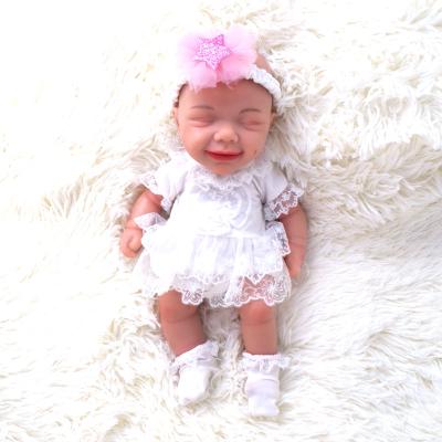 China 100% Realistic Toy Soft Real Gentle Touch Silicone Baby Dolls Full Body Silicone Baby Doll 12 Inch Reborn Dolls for sale