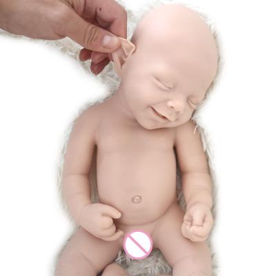 China 16 Inch 1900G Lifelike Soft Silicone Reborn Baby Dolls Little April Solid Silicone Reborn Babies For Collector Play Reborn Toy for sale