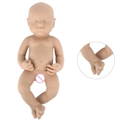 China 1950 Baby 40 Cm G Silicone Realistic Solid Body Full Body Silicone Newborn Realistic Girl Dolls for sale