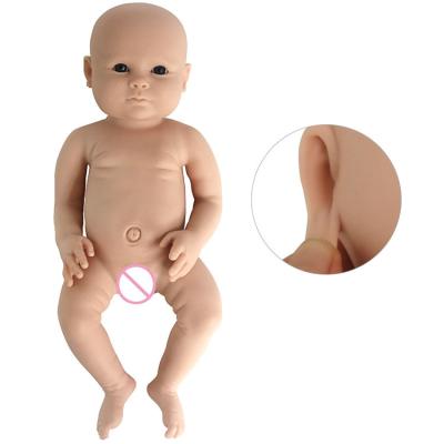 China 18 Inch Realistic Reborn Baby 2900 G - Girls Bebe Dolls Newborn Realistic Soft Silicone Doll Kit Unpainted Full Body Solid for sale