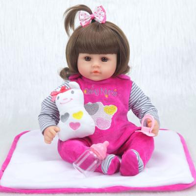 China Doll Limbs is 42 cm Vinyl Rebirth Active Soft Dolls 17 Inch Small Lifelike Lifelike Dolls for Girls Christmas Hot Selling Gifts for Kids for sale