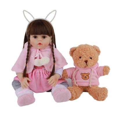 China Doll Limbs Can Be Active Boneca Bebe Reborn De Silicona 19 Inch Newborn Baby For Girls Gift Children Play for sale