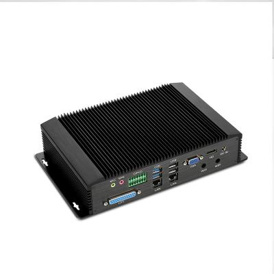 China Linux Industrial Computer/Industrial PC Core i7 4650U i5 4200U Mini Fanless Desktop Computer 6*COM 2*LAN VGA & HD Win10 for sale