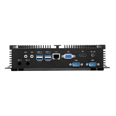 China Cheapest Dual Giga Embedded Computer Linux 10 LAN VGA*HD 2*COM 7*USB intel Celeron 1007U mini win7 8 Industrial Desktop PC for sale