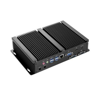 China Celeron 2955U HD Graphics dual LAN dual output 4k cheapest fanless industrial desktop micro desktop PC small mini desktop host for sale