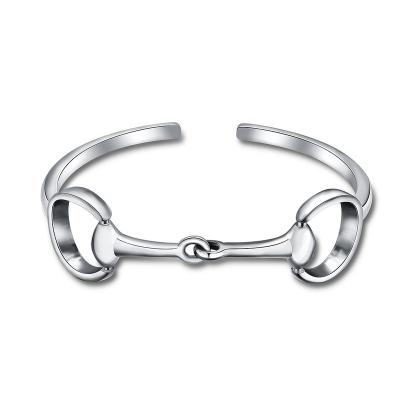 China High Quality Hiphop Hip Hop Jewelry 925 Silver Horseshoe Bracelet For Women Man for sale