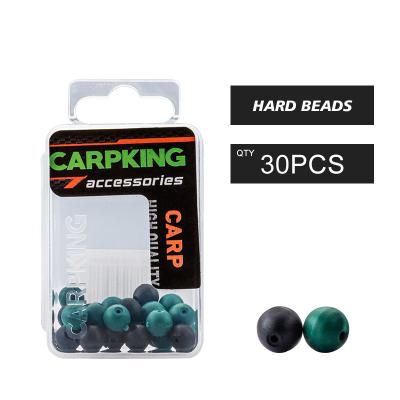 China PVC CK3011 CARPKING Carp Fishing Hard Diameter 5.6mm Rig Bead Round 30PCS Beads For Protective Knots Rig Component Carp Fishing Tackle for sale