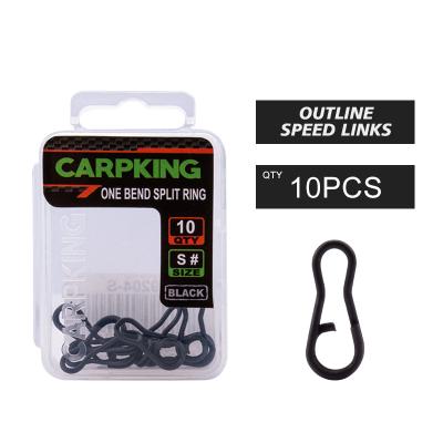 China CK9204 10PCS Stainless Steel Fishing Snap Cuts Gear Links Swivel Terminal Stroke Rig Kit Accessories Quick Change Carp For Carp Fishing Tackle for sale