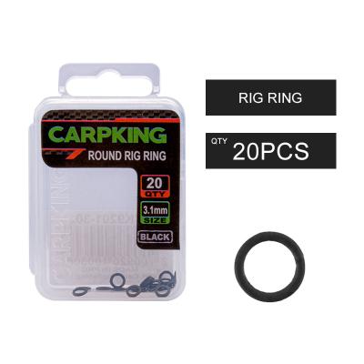 China Stainless Steel CK9201 CARPKING 20 Pieces Carp Fishing Round Rig Rings For Hook Link O-rings 3.1mm Goods For Fishing Tackle Accessories for sale