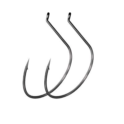 China High quality carbon steel wacky outdoor fishing activity hook hot selling black and red fresh hooks 3x saltwater treble hooks for sale