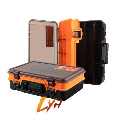 China K1101 ABS Plastic Custom Fishing Box Compartments Fishing Accessories For Lure Hook Box Storage Double Sided Fishing Tackle Box for sale