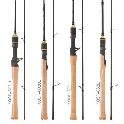 China Carbon Kingdom KO-II Fishing Rods All Accessories FUJI Travel Ultra Mount Rod Original Triangular 3A Cork Handle Spinning Light Rod for sale