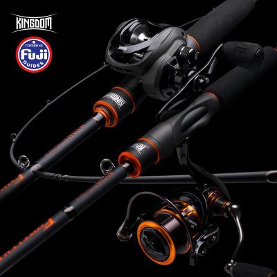 China Carbon KINGDOM COURAGE 3 KEEL Spinning Fishing Rods 2 or 3 Section Multisection Feeder Rods Casting Fishing Travel Rod for sale