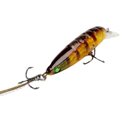 China 2021New Kingdom Plastic Fish Pencil Fishing Lures 45mm Minnow 3g Insect Swim Action Hard Bait Shrimp Fishing Lure for sale