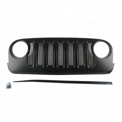 China Luxury Mesh Grill For Jeep Wrangler JK 07+ Accessories ABS JL Off-Road Style JK Grill For Jeep for sale