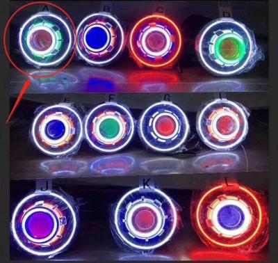 China Automotive led headlight led 7 inch headlights for jeep cowboy JK starry led lights with demon eye and angel halo for sale