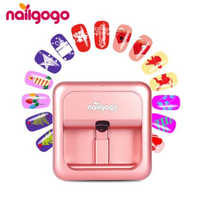 China Smart Portable Automatic Nail Printer 3d Fingernail Printer Smart Digital Electric Nail Painting Machine for sale