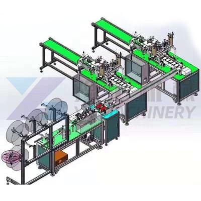 China Making Disposable Face Mask Hot Sale Disposable Face Mask Making Machine Packing Machine Line for sale