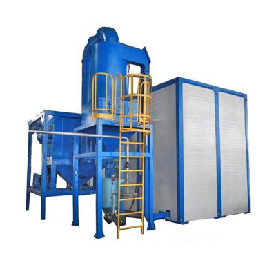 China Sand Blasting Room Sandblasting Booth 40ft Container Sand Blasting Room Fully Automatic Air Blasting Room for sale