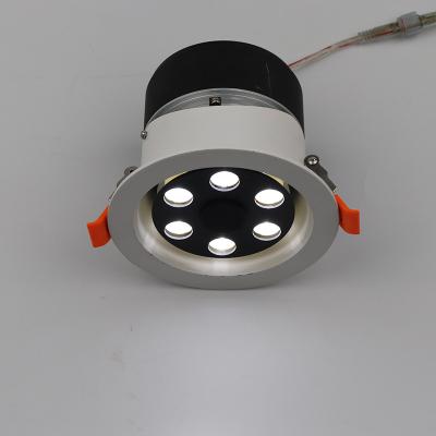 China Industrial Customize Indoor Commercial Mall Aluminum Rotating Round 6w Cob Jewelry Counter Led Recessed Mini Downlight for sale