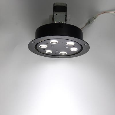 China Industrial Factory Price Aluminum Rotating Round Cob Indoor Commercial Mall Jewelry Counter 25W Led Recessed Can Light for sale