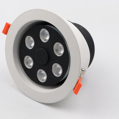 China Industrial Promotions Round Counter Cob Recessed Jewelry 10w Indoor Commercial Mall Aluminum Rotating Led Spot Downlight for sale