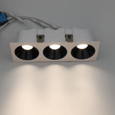 China Industrial Made in China Control RGBW Dimming Outdoor Mounted Wifi Anti-Glare Ip54 Embedded 30W Super Bright Remote Led COB Downlight for sale