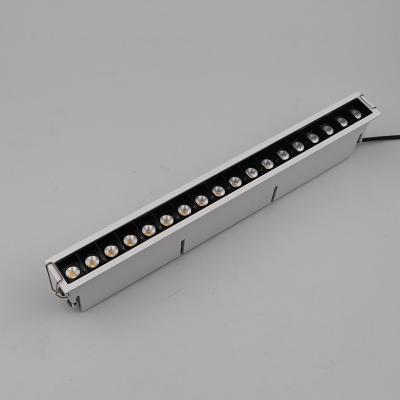 China Factory Supply Smart Mode Industrial Customizable Aluminum Cob Square Ip44 5000K 32W Linear Recessed Linear Grill Light for sale