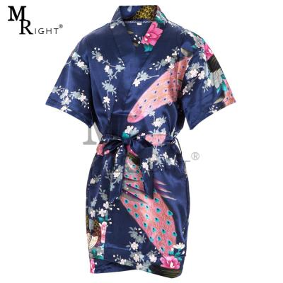 China Breathable Satin Robe Junior Bridesmaid Long Satin Flower Girl Robe, Kids Silk Kimono Pajamas for sale