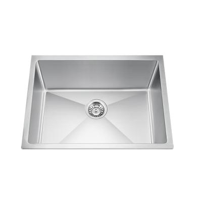 China Without Faucet Under Counter Installation Stainless Steel Handmade Kitchen Single Basin Sink Wholesale Kitchen Sink for sale