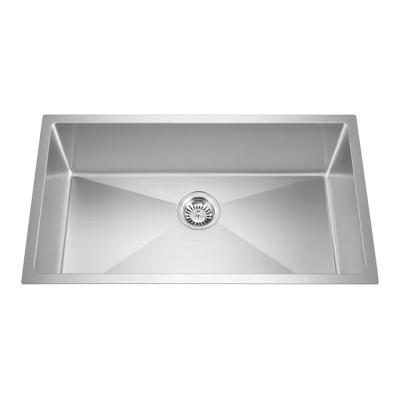 China Without Faucet Handcraft Kitchen Stainless Steel Large Single Bowl Sink Handmade Undermount Sink for sale